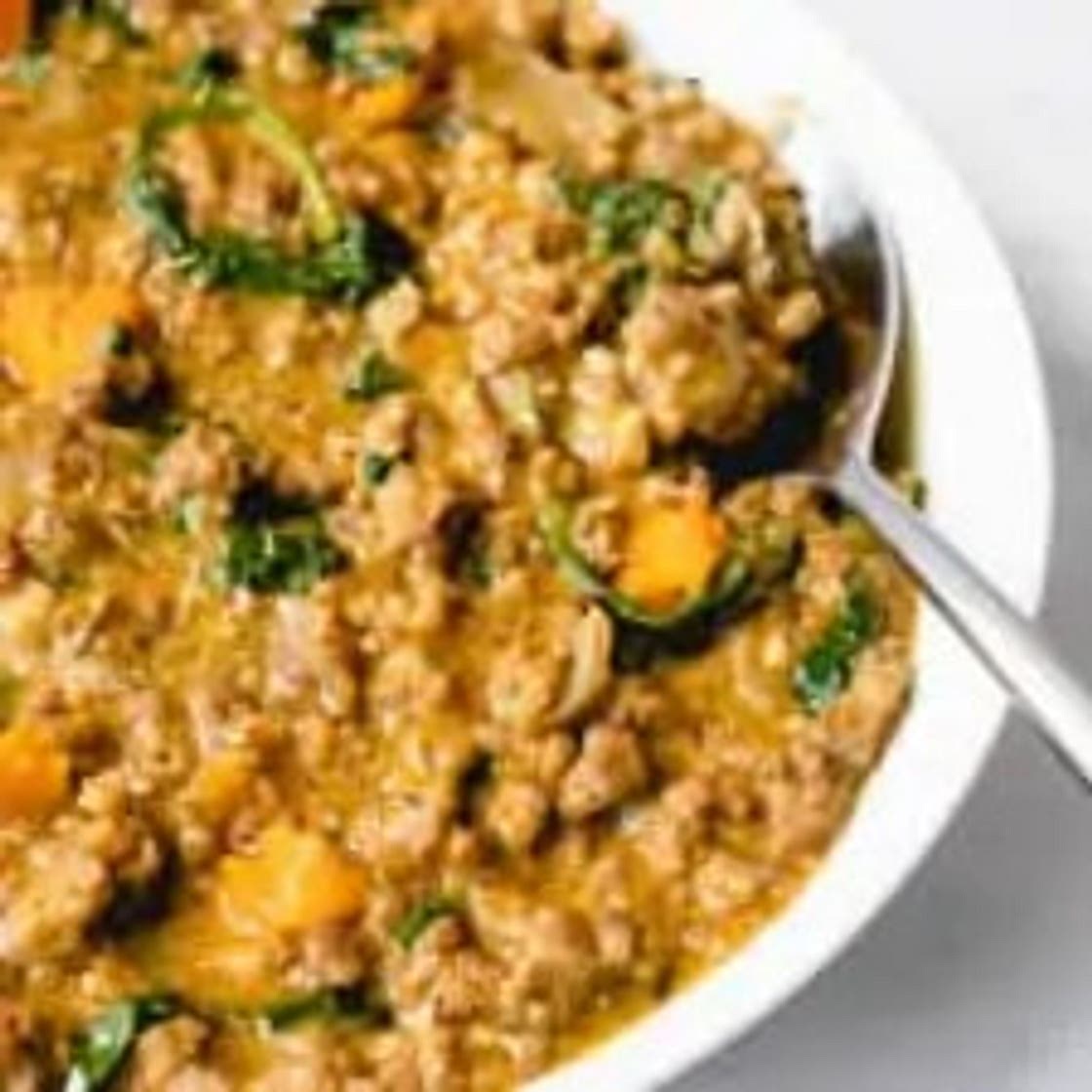 AIP Creamy Pork and Spinach