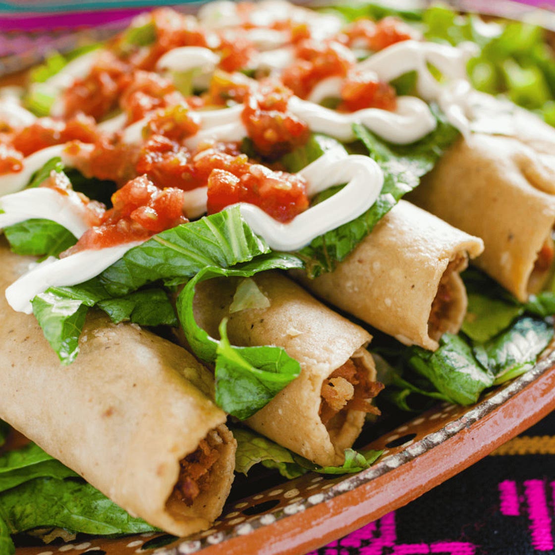 Mexican Fried Rolled Tacos