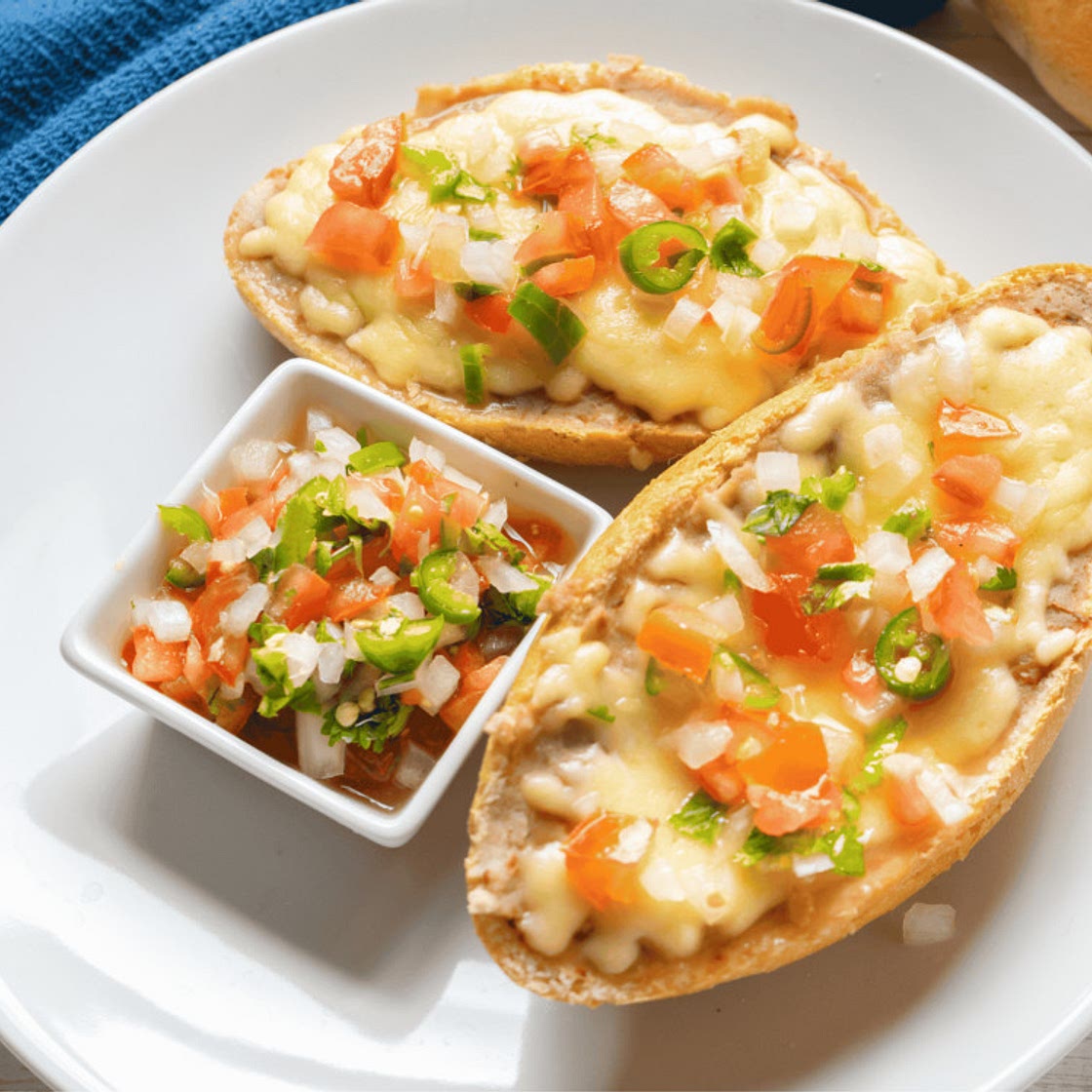 Mexican Open Faced Sandwich