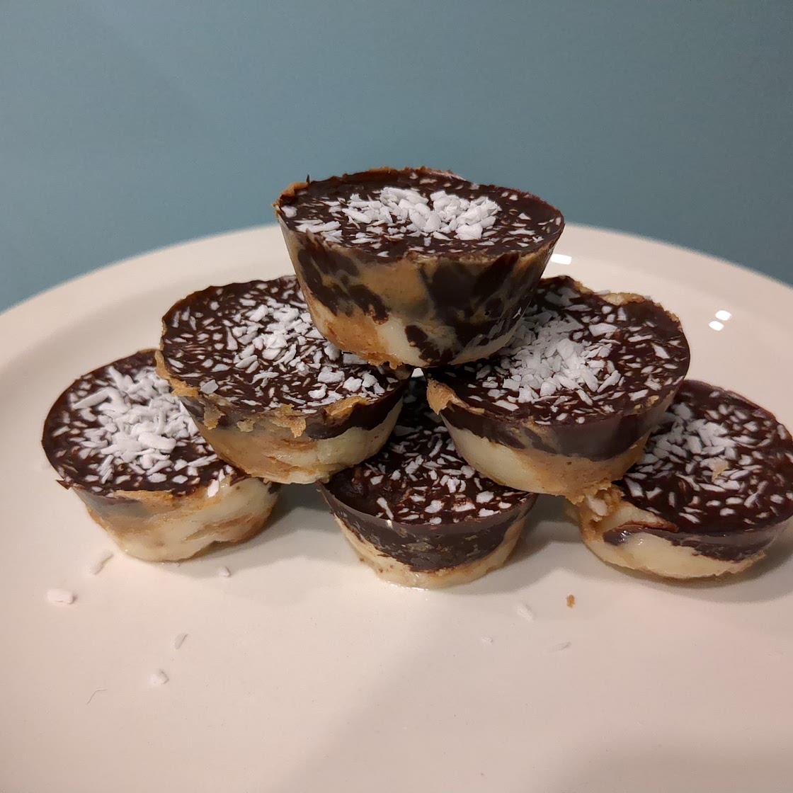 Chocolate banana peanut butter minicups