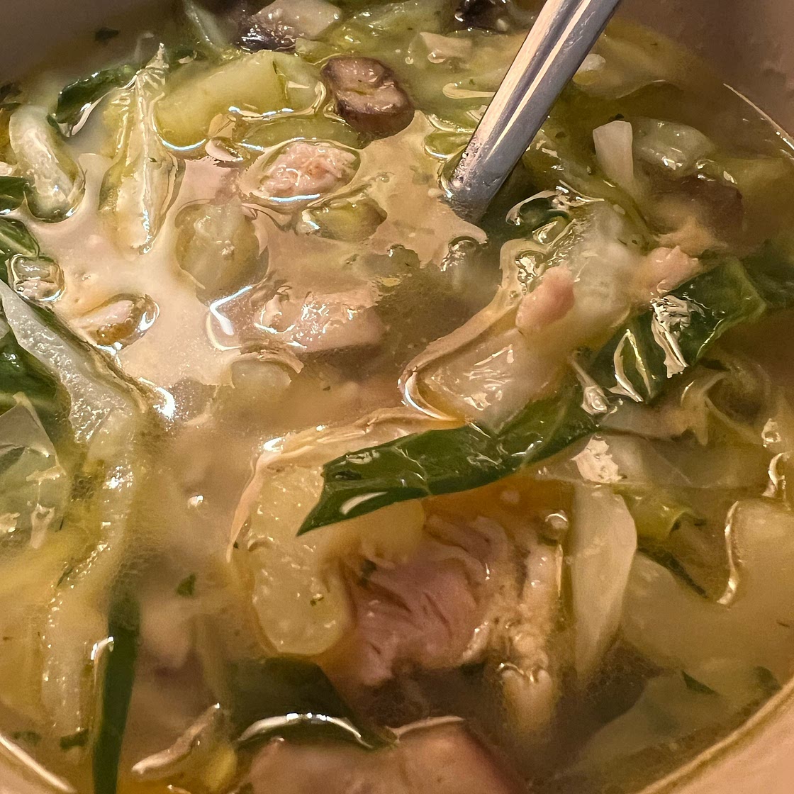 Keto no-noodle chicken soup
