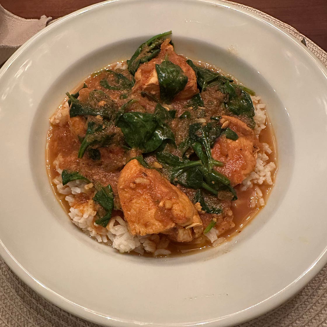 Home style chicken curry from Rasika