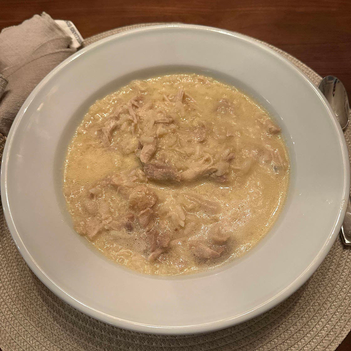 Greek egg and lemon soup