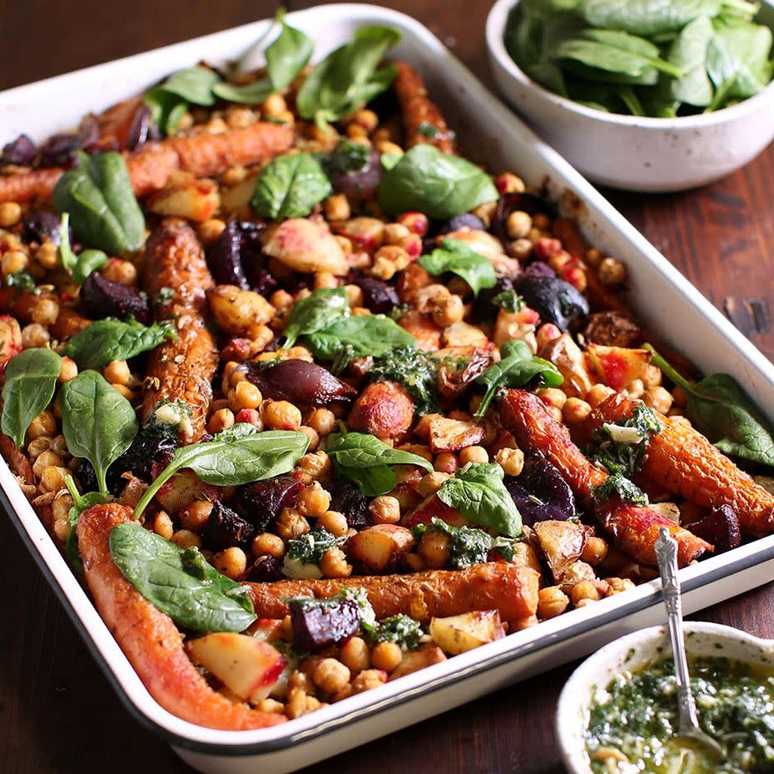 Roasted Vegetable and Chickpea Casserole