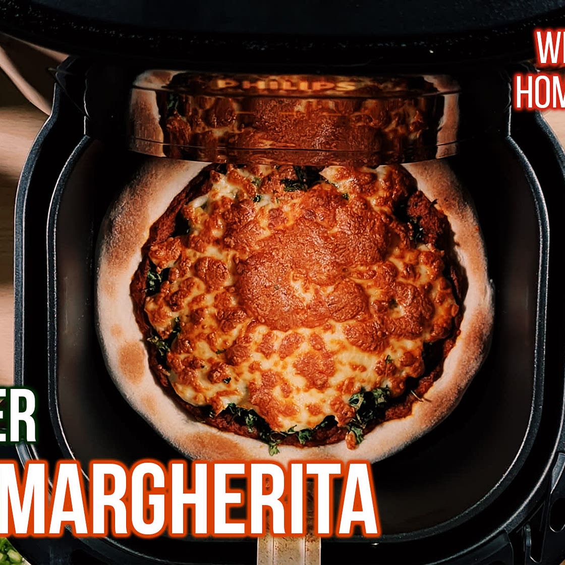 Air fryer Pizza Margherita - With Flavorful Homemade sauce