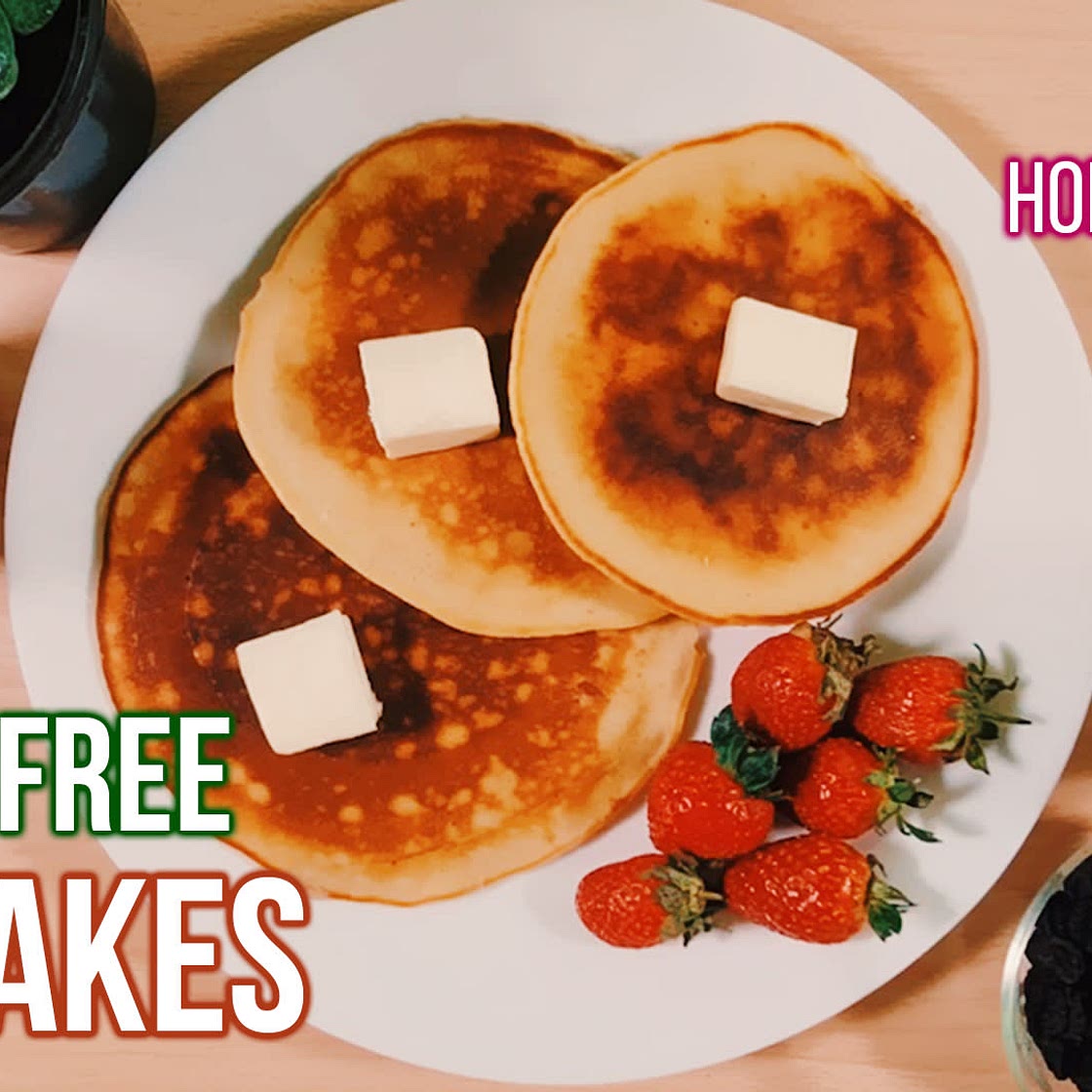Sugar-free Pancakes - Made with homemade mix