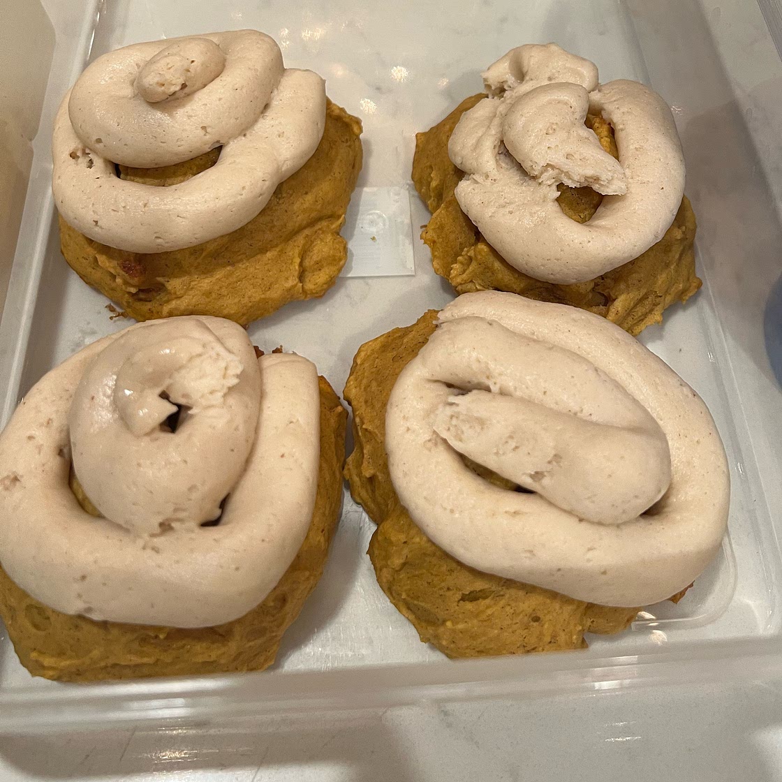 Frosted Pumpkin Sugar Cookie