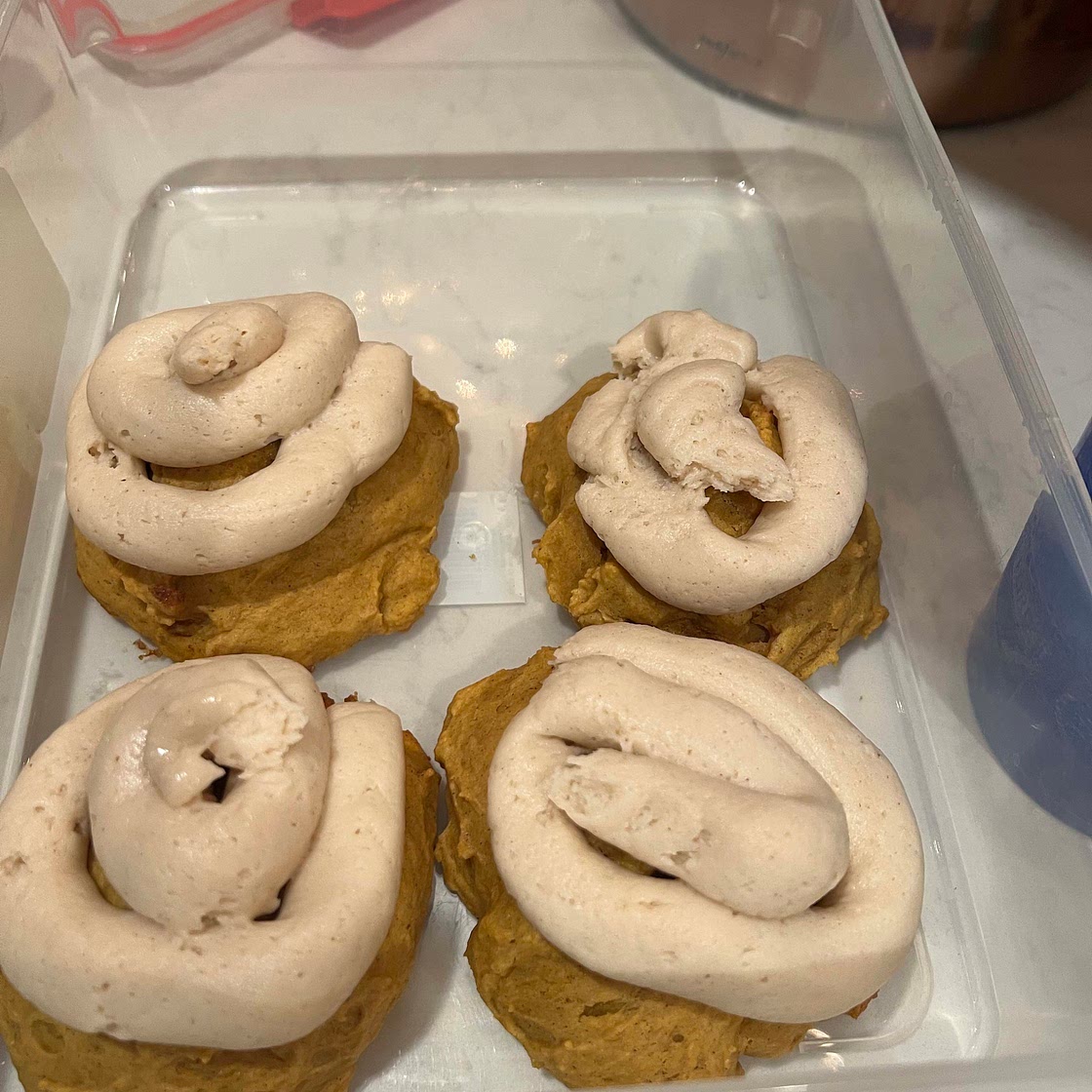 Frosted Pumpkin Sugar Cookie