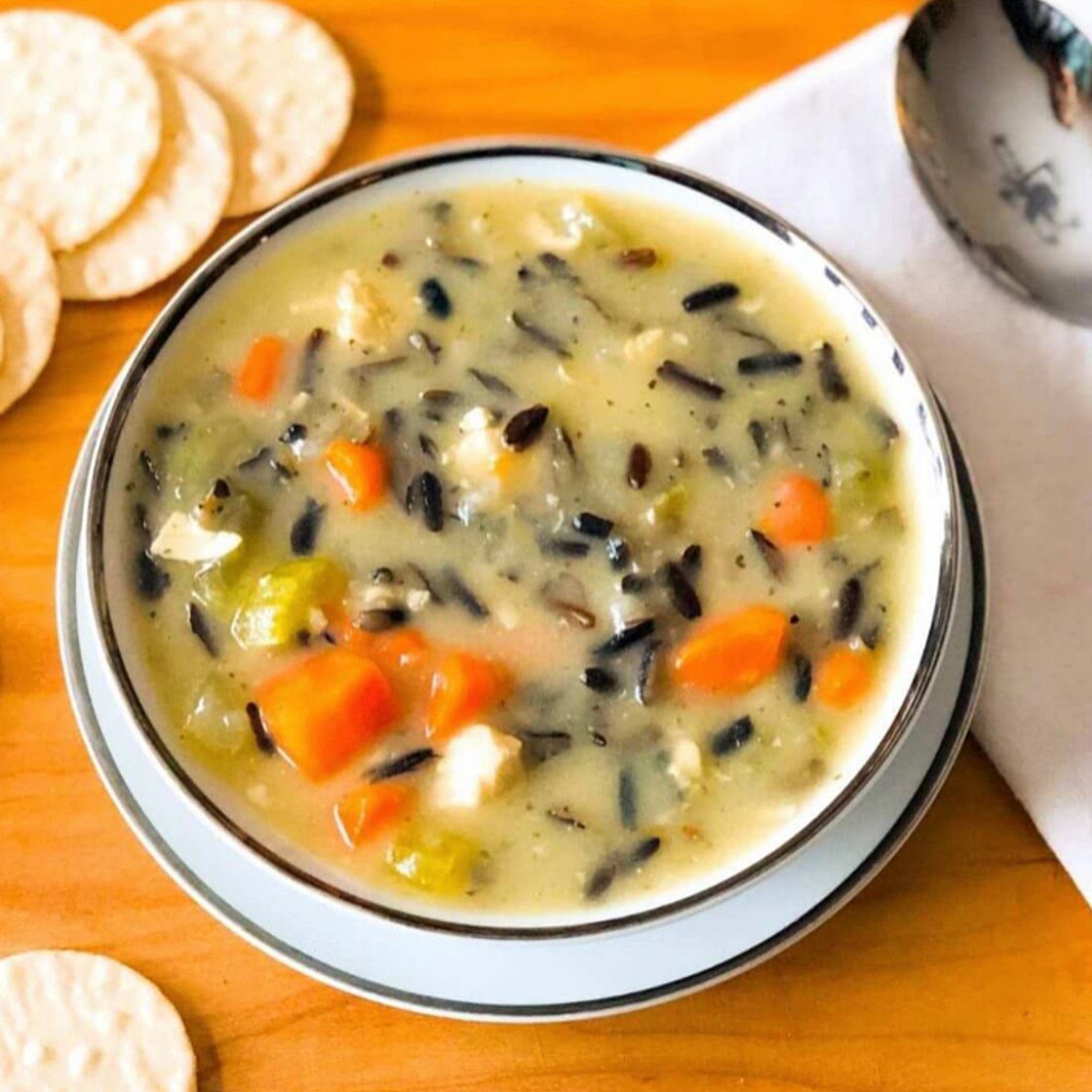 Instant Pot Chicken and Wild Rice Soup