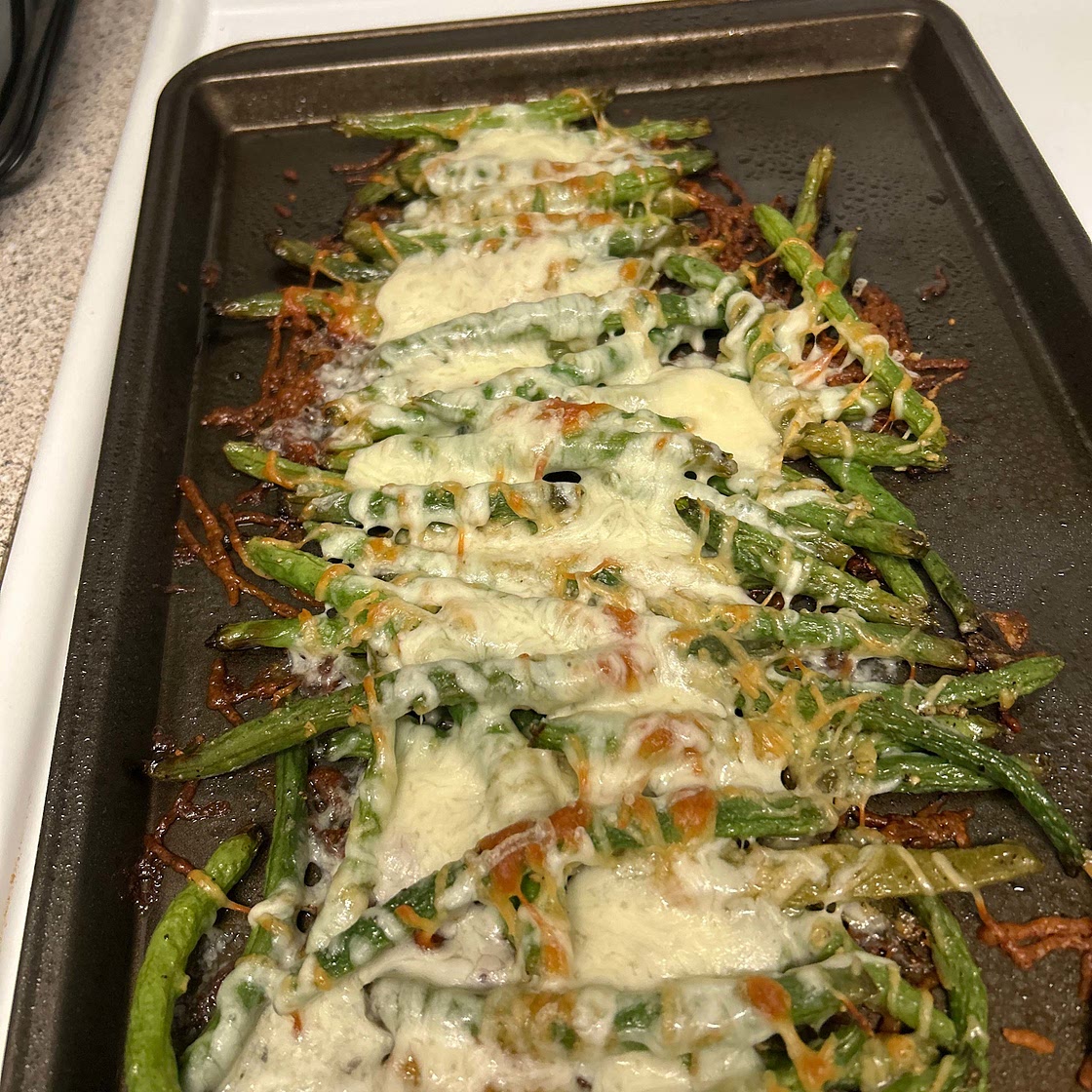 Cheesy Garlic Green Beans