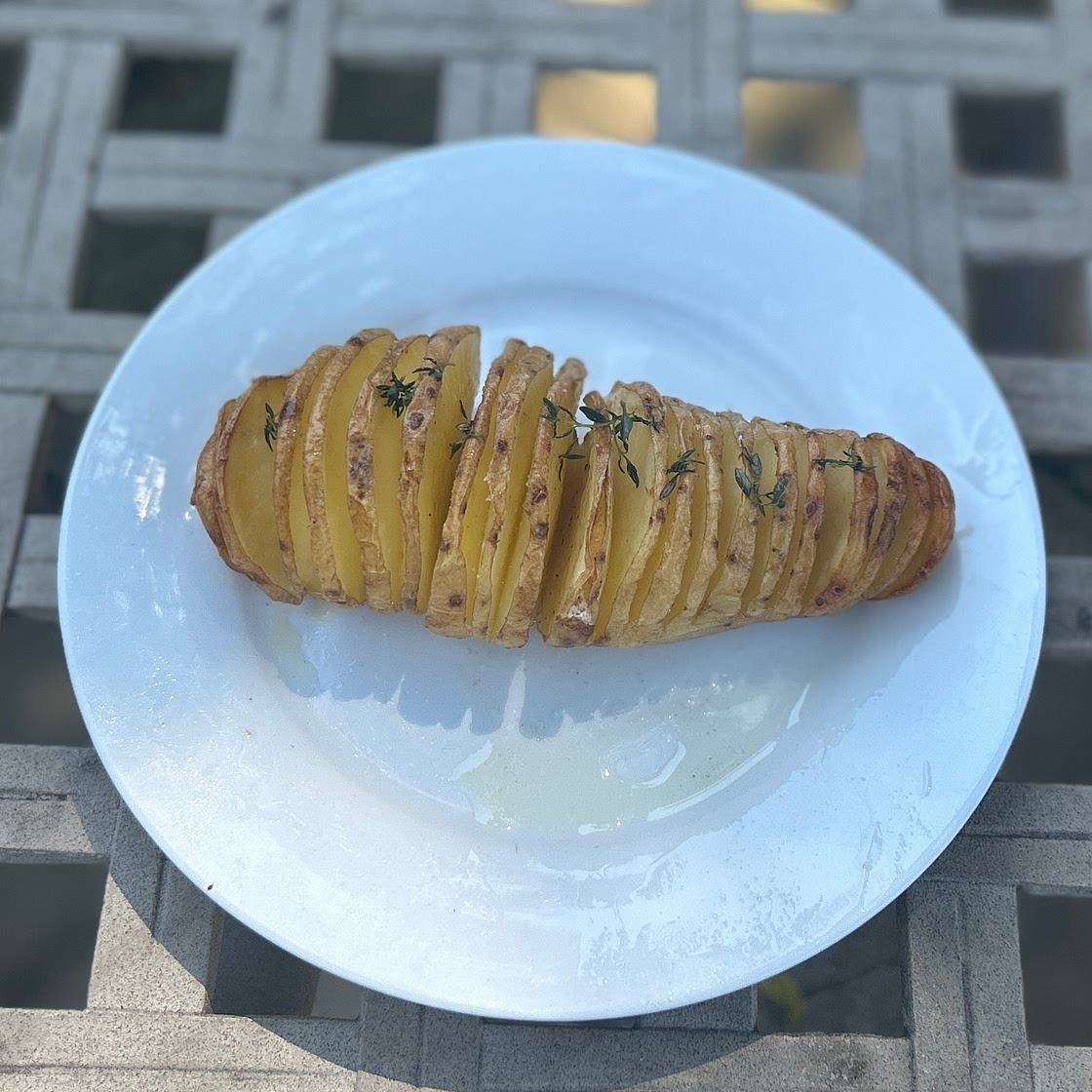 Hassleback potatoes with extra love 