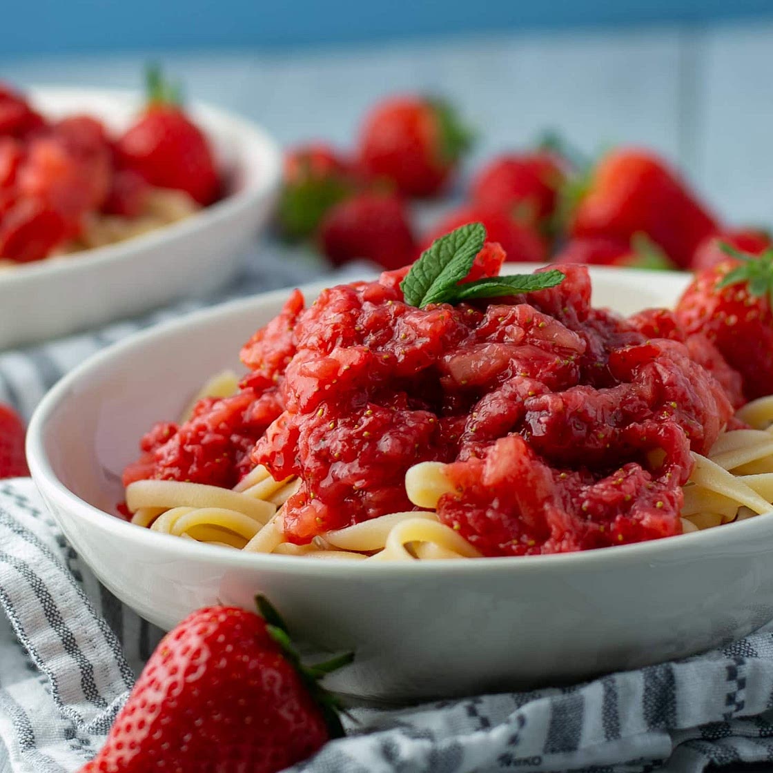 Pasta with Strawberries