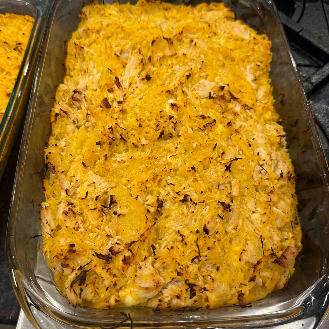 Buffalo chicken casserole