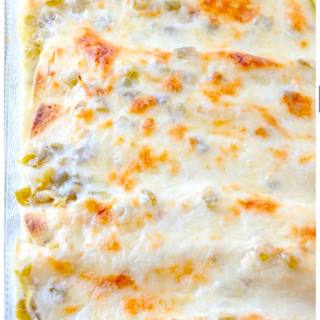 Creamy chicken with White Enchilada sauce