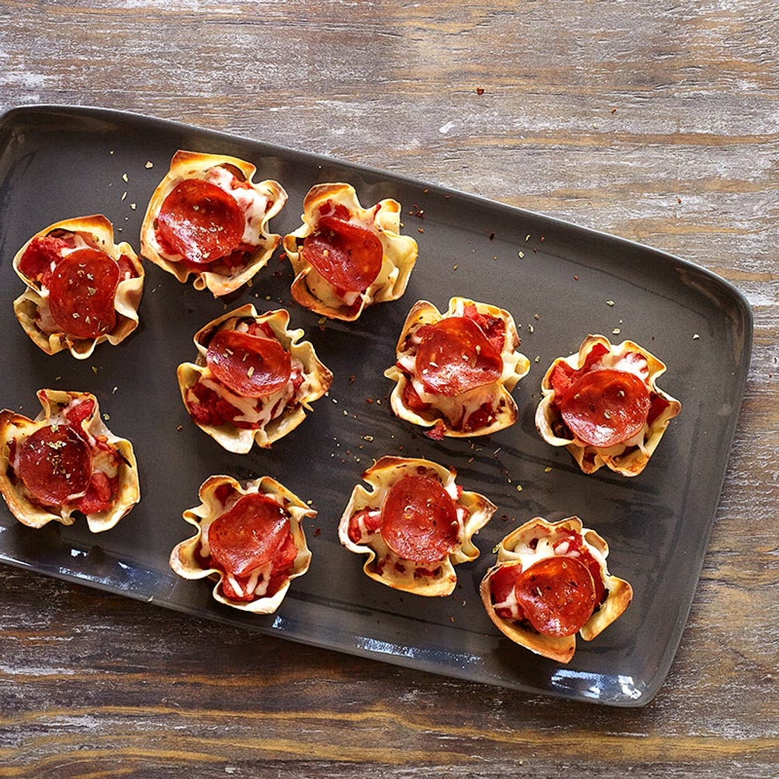 Pepperoni pizza snacks