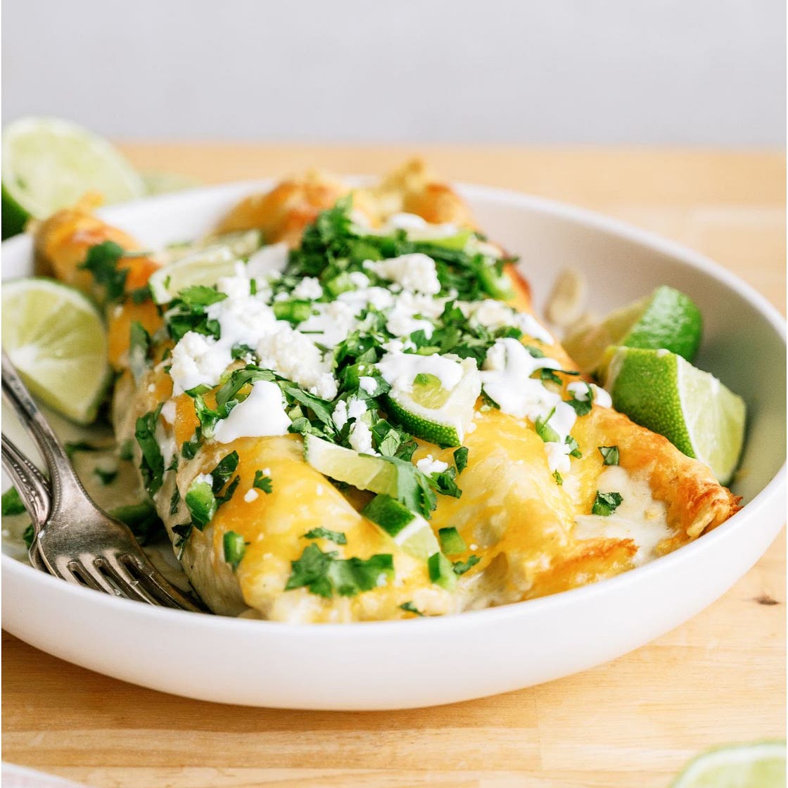 Honey Lime Chicken Enchiladas