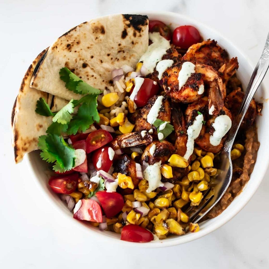 Blackened Shrimp Bowls