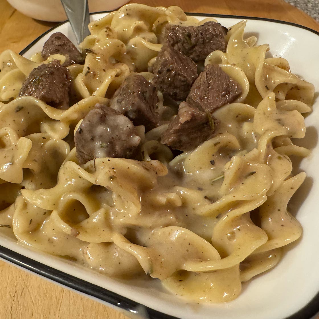 One-Pot Creamy Beef Stroganoff