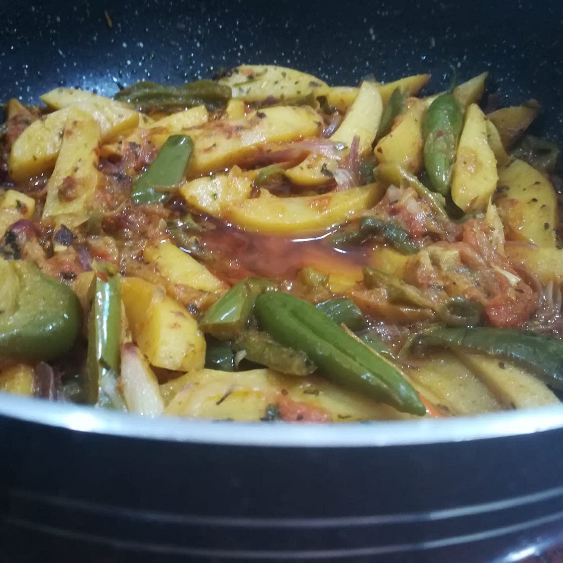 Capsicum-Potato / Shimla mirch aalo