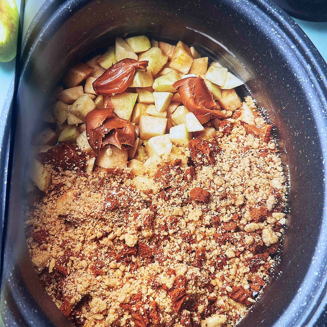 Spice apple crumble 