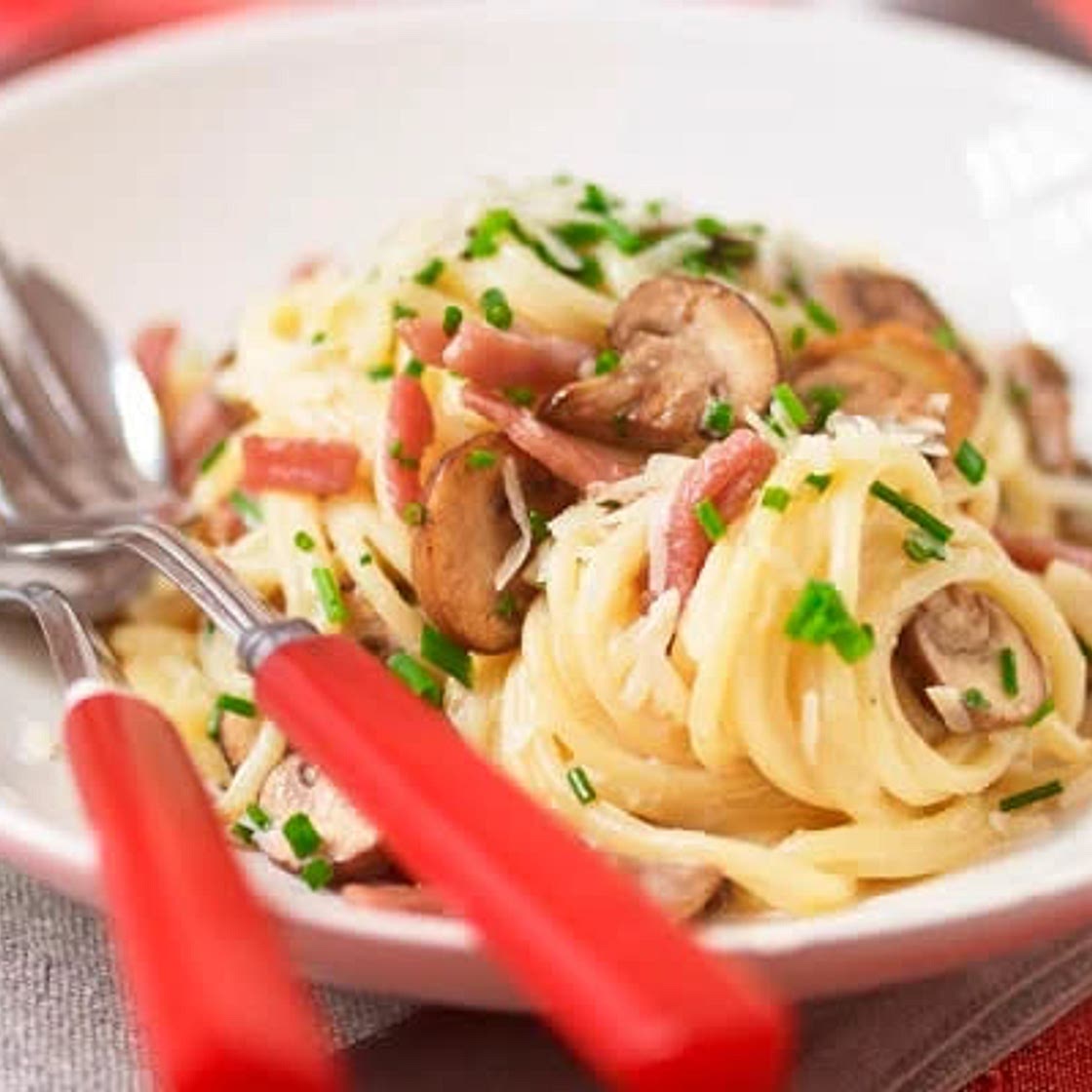 Mushroom Carbonara