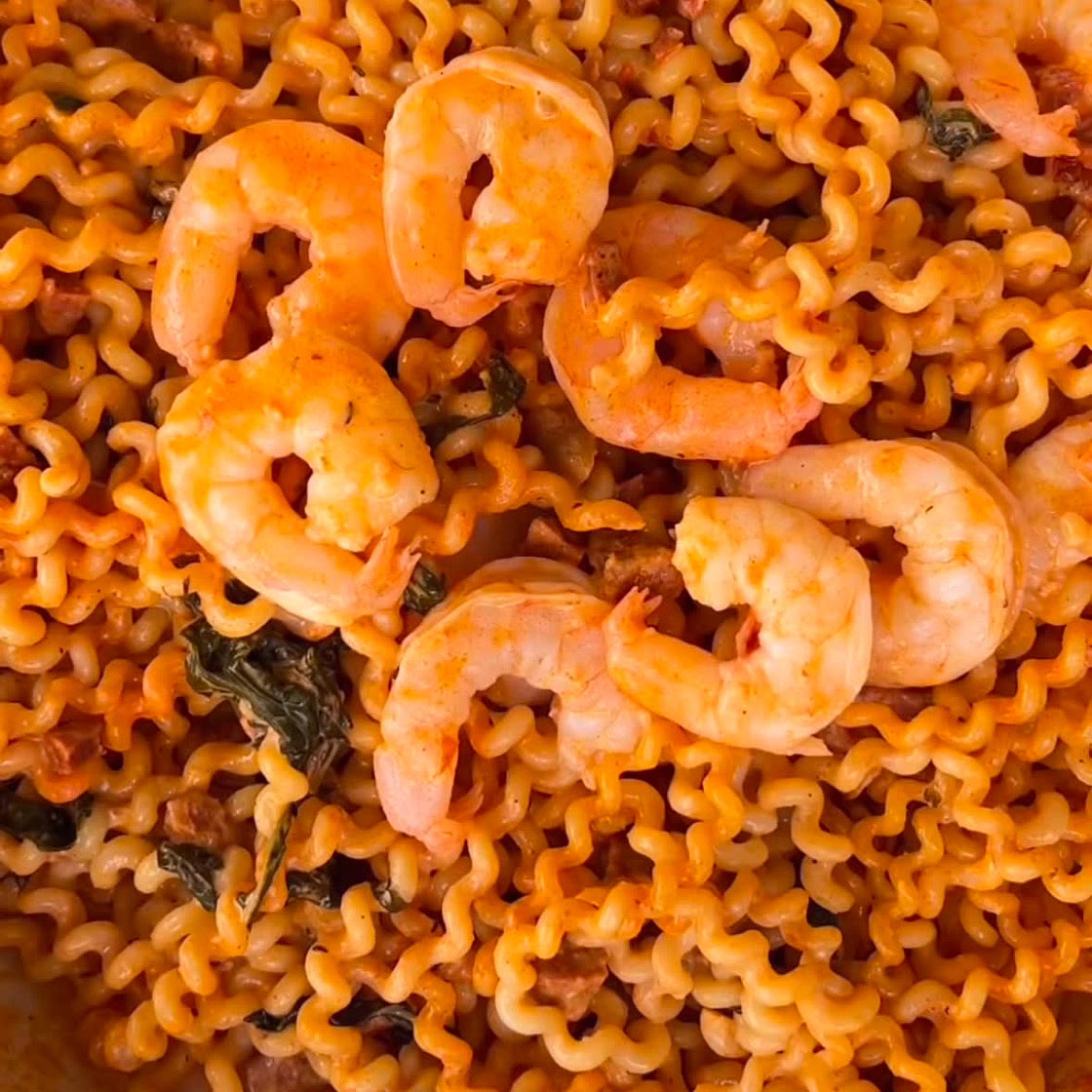 Creamy Cajun Prawn Pasta