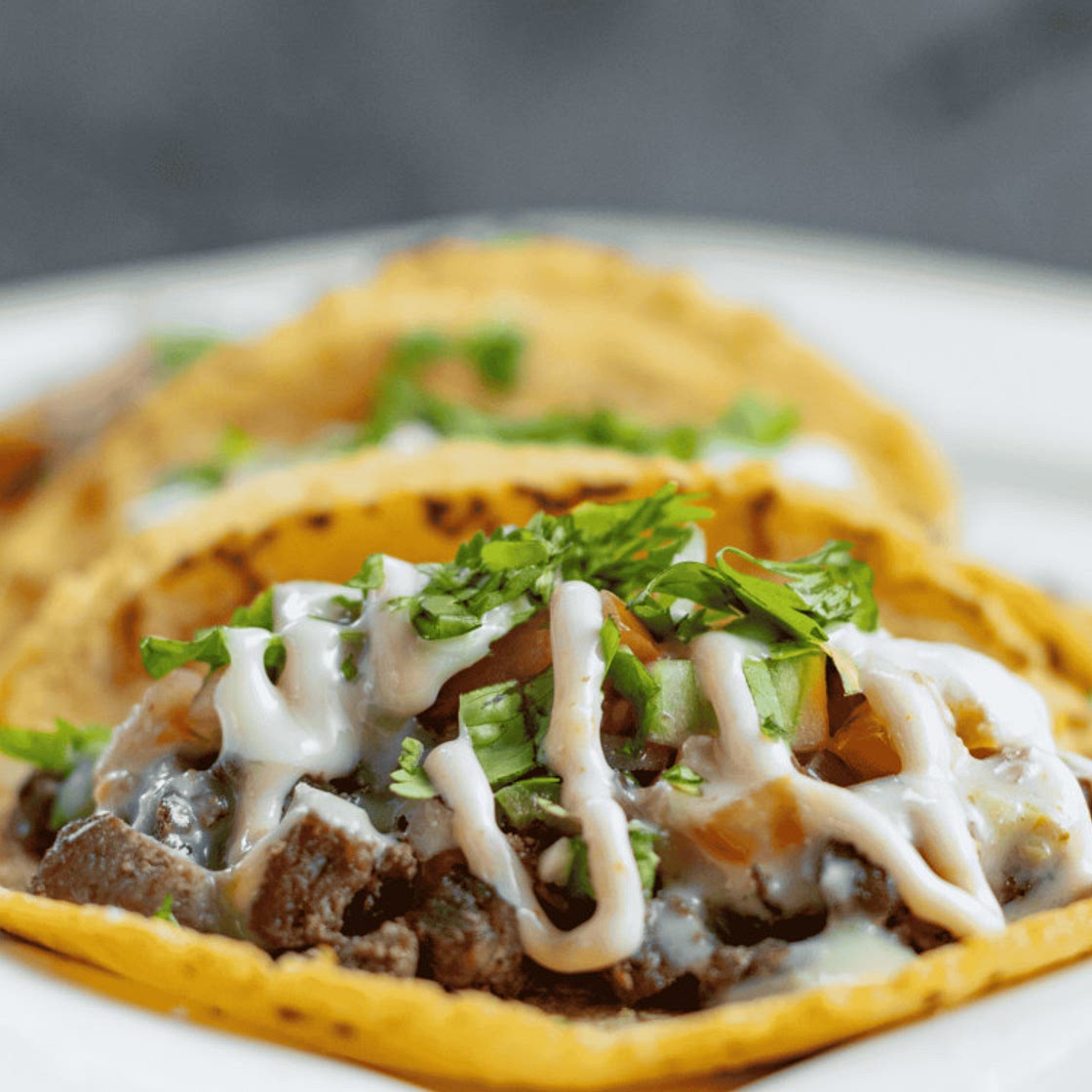 Honduran Flour Tortilla with Beans and Toppings