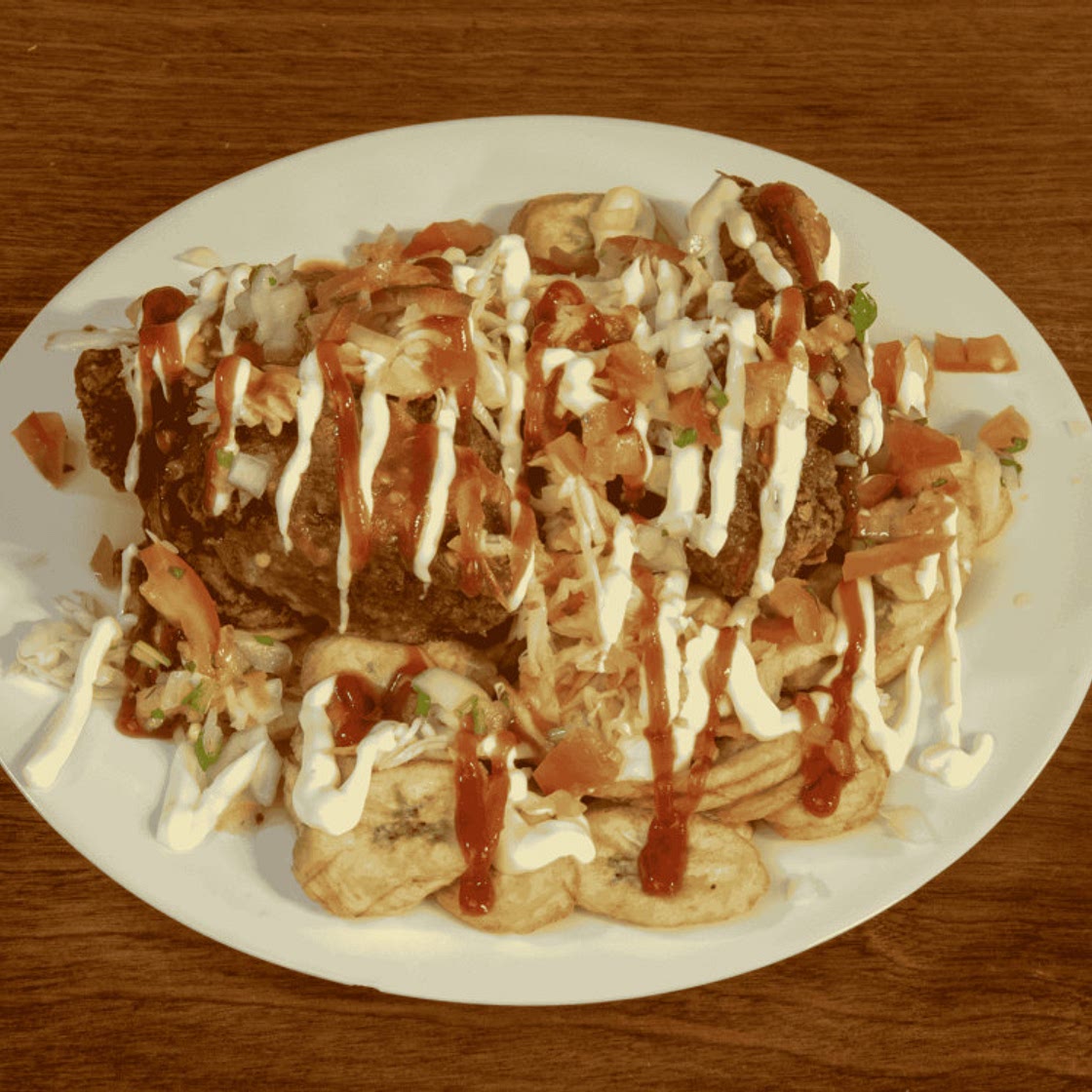 Honduran Fried Chicken with Cabbage Slaw