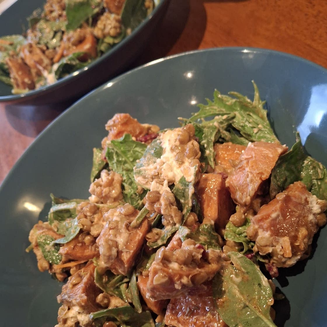 Honey-Cinnamon Pumpkin Lentil Salad