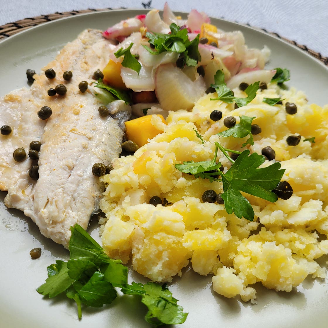 Sea Bass with Puree