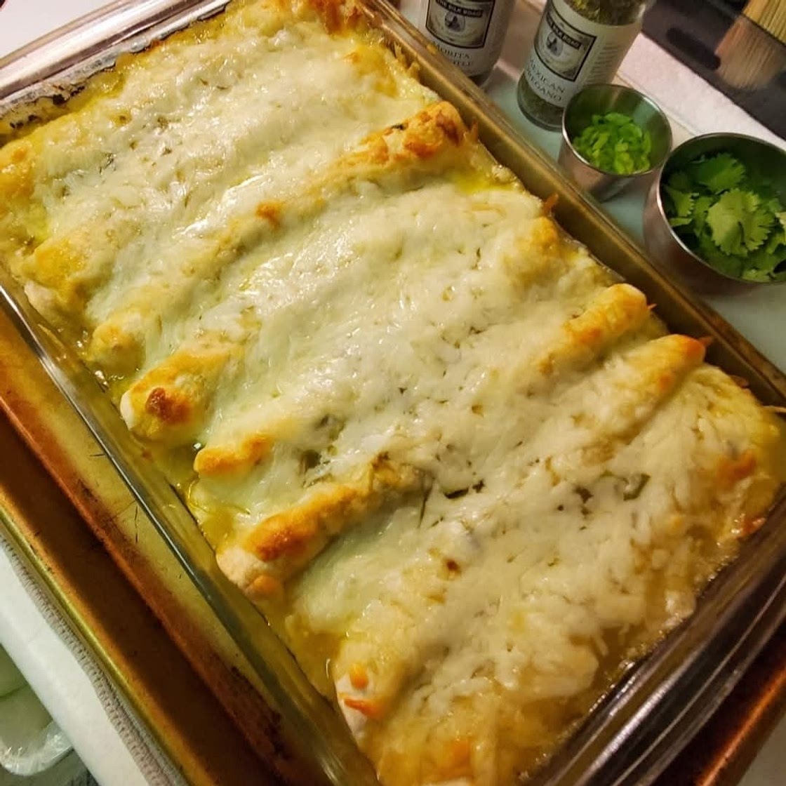 Green Chicken Enchiladas