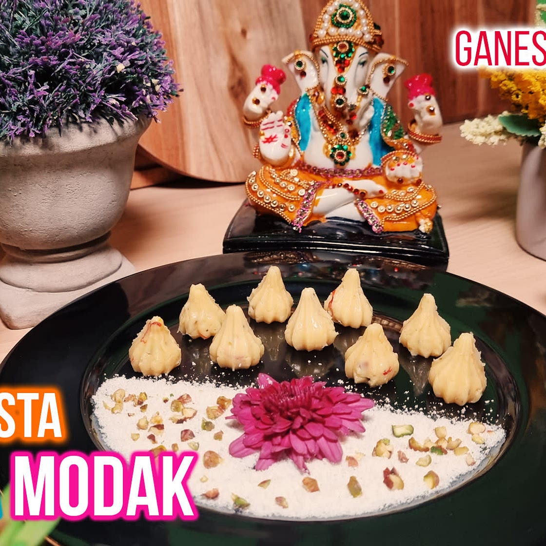 Ganesh Chaturthi Special: Sugar-free Kesar Pista Khawa Modak