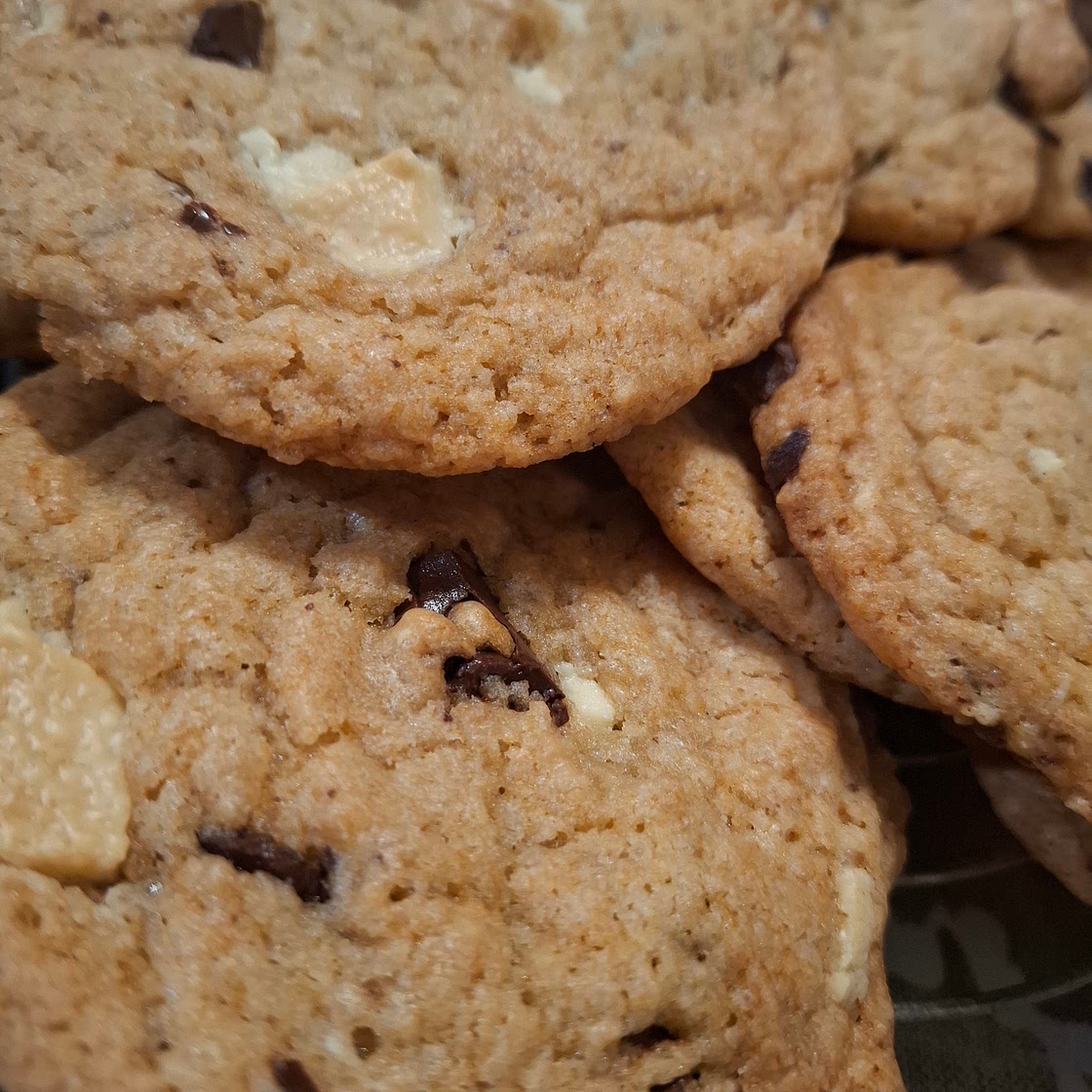 Vegane soft baked crunchy cookies