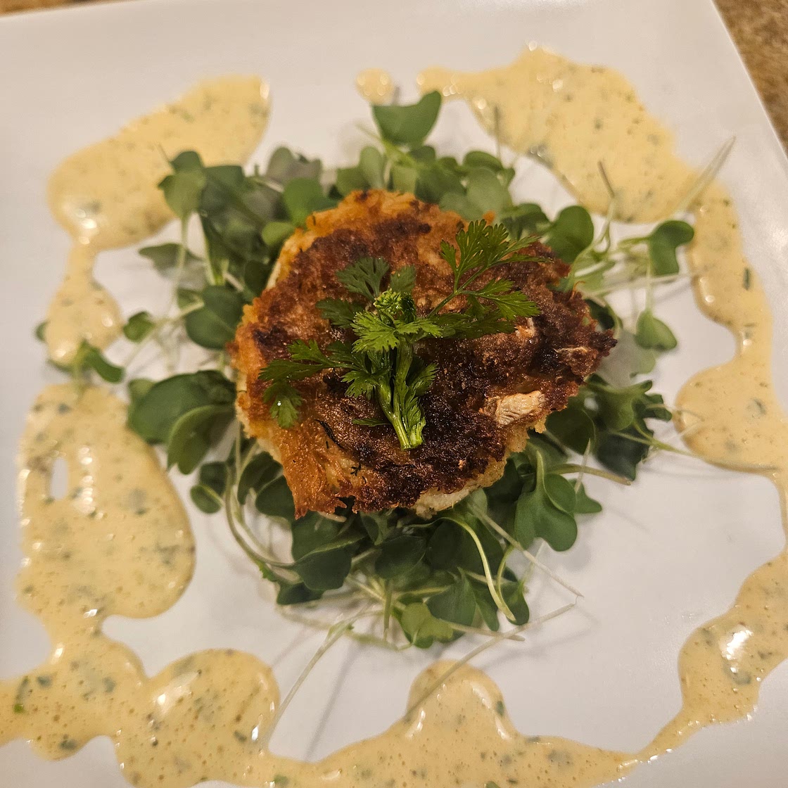 Joes Crab cakes and Remoulade