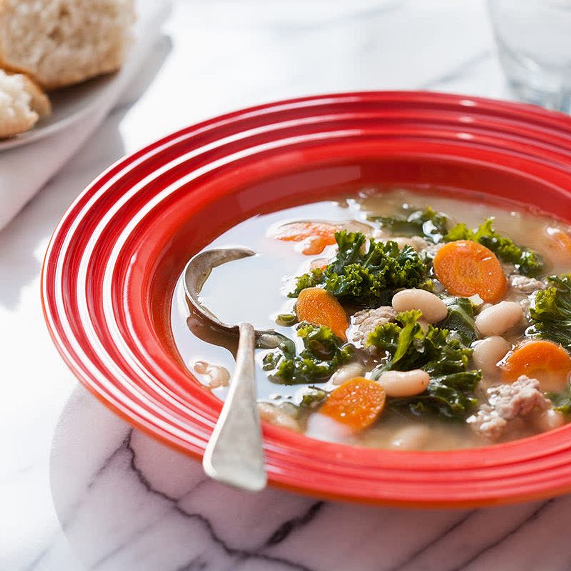 White Bean Soup with Sweet Italian Sausage
