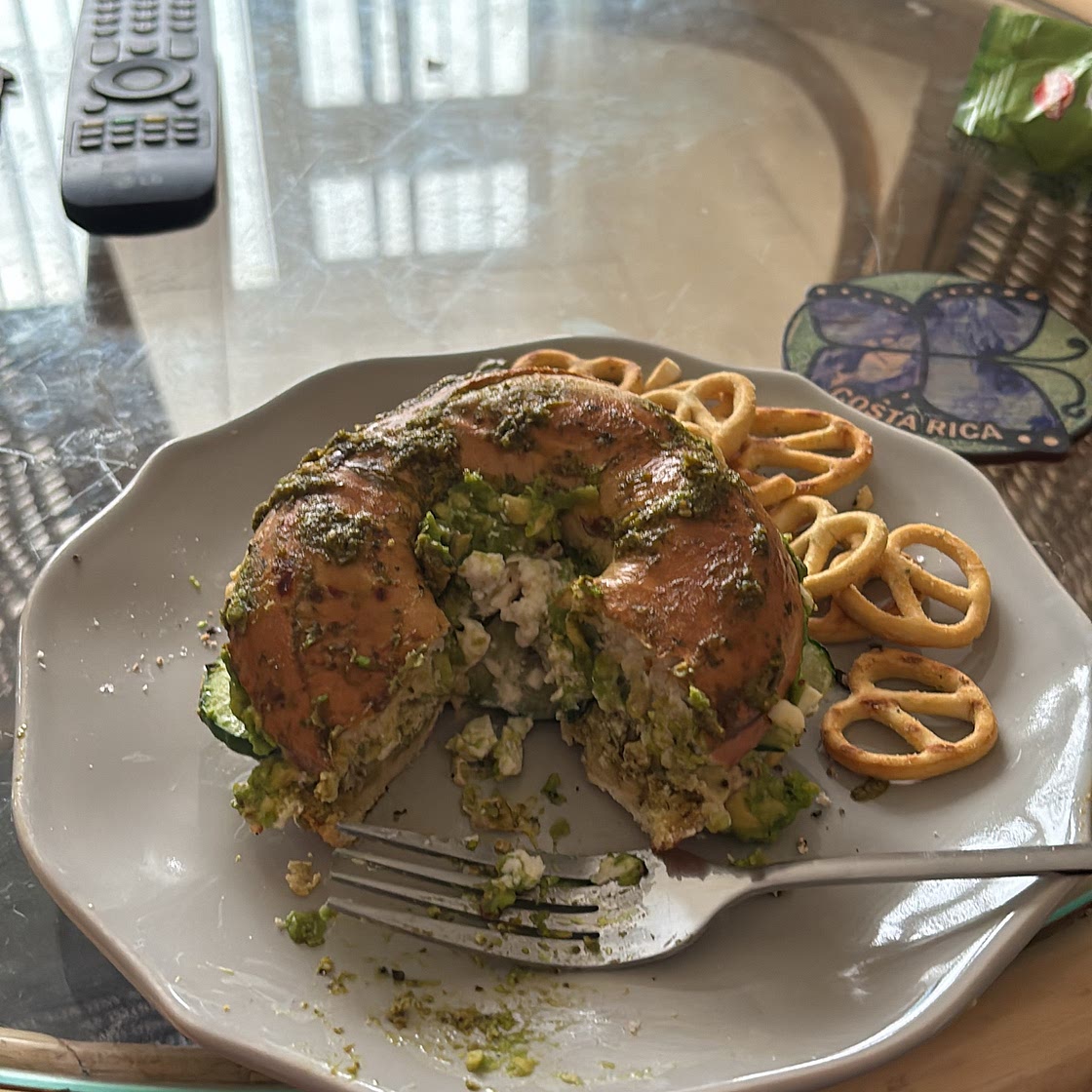 Green goddess bagel