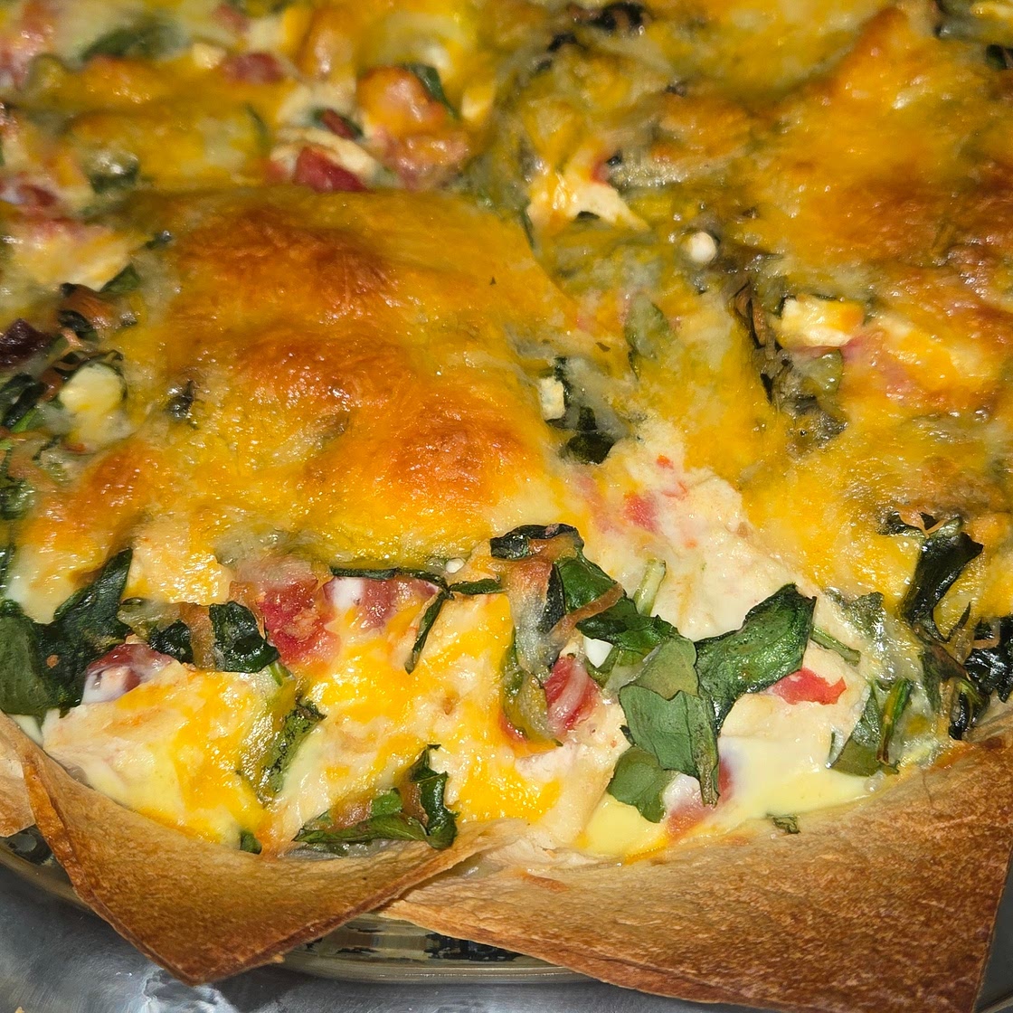 Rotel tofu breakfast pie