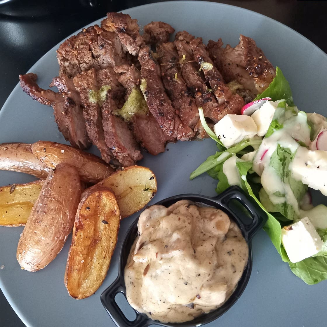 Sirloin Steak with Garlic Butter