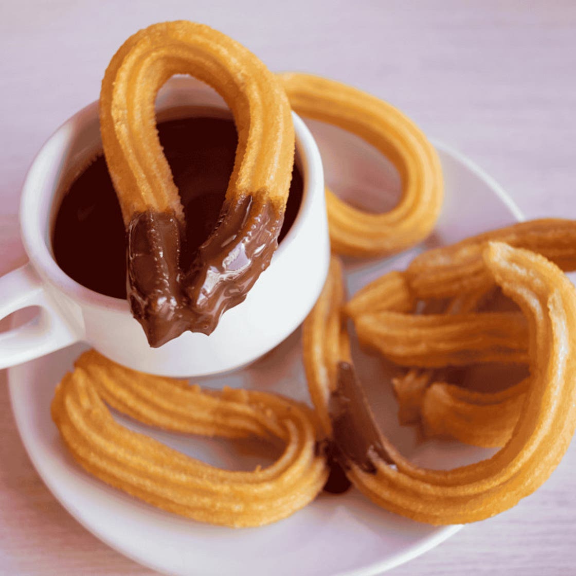 Spanish Churros con Chocolate