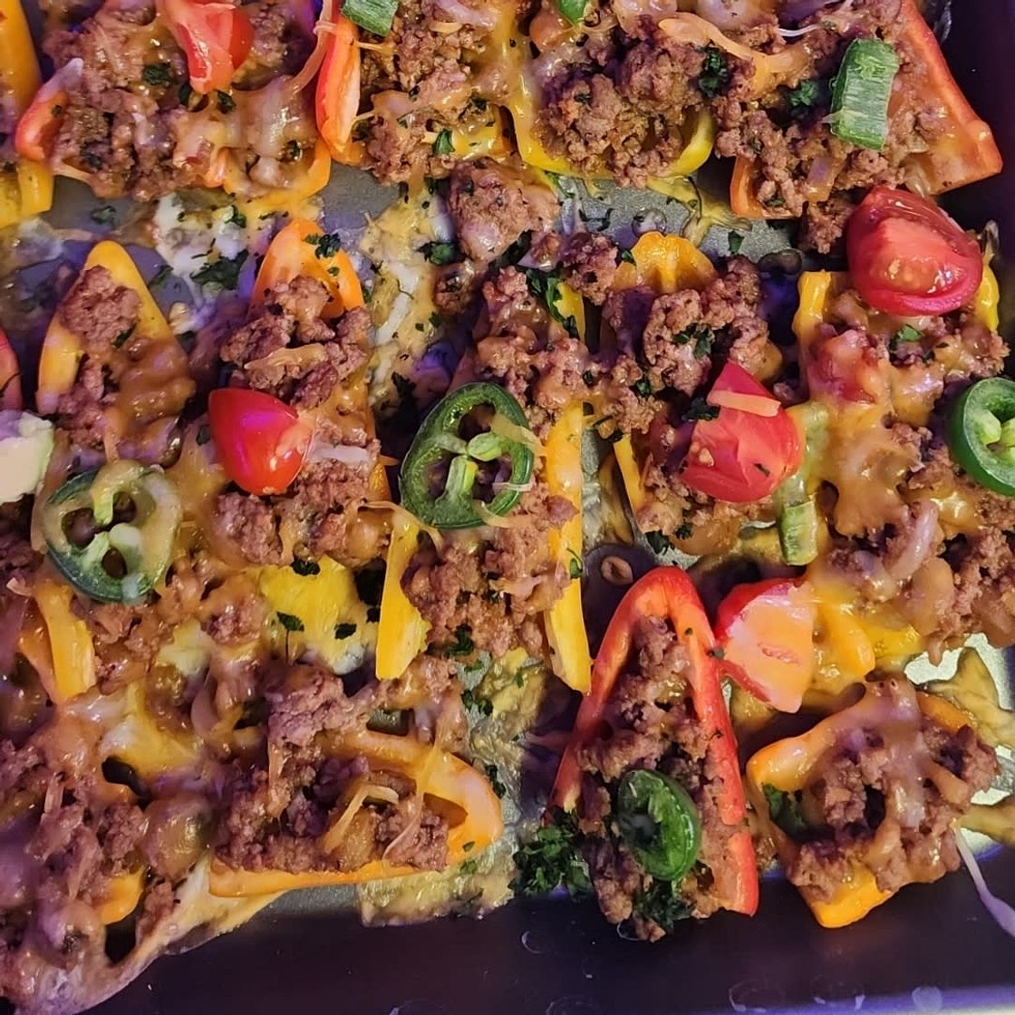 Mexican Mini Bell Pepper Nachos