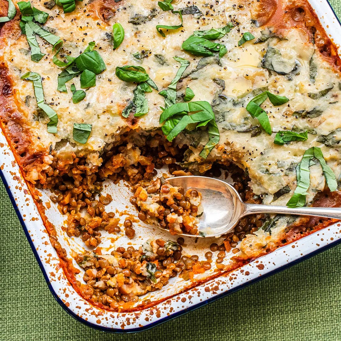 Lentil Shepherd's Pie with Herby Mashed Potatoes