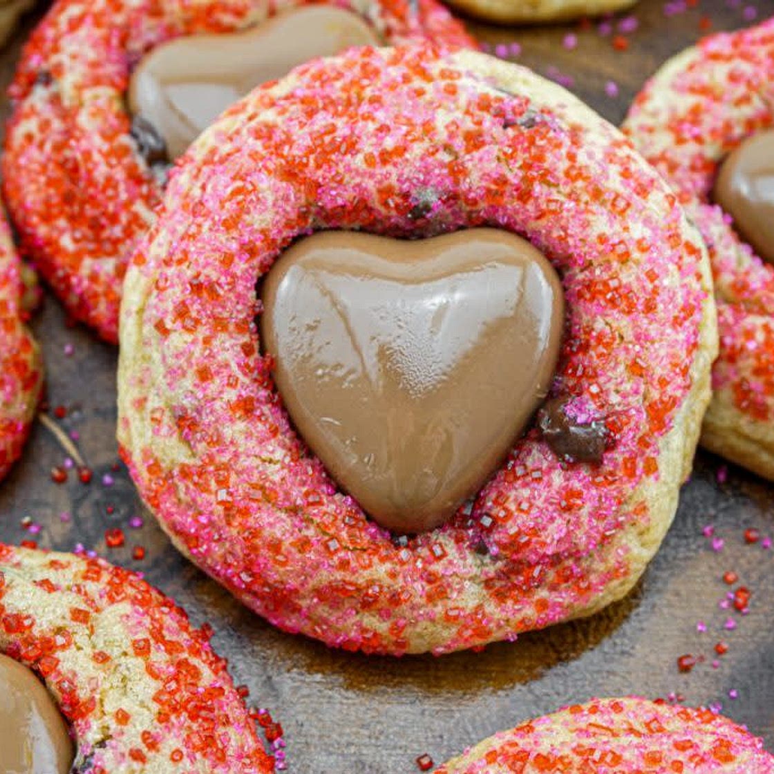 Valentine's Chocolate Chip Cookies