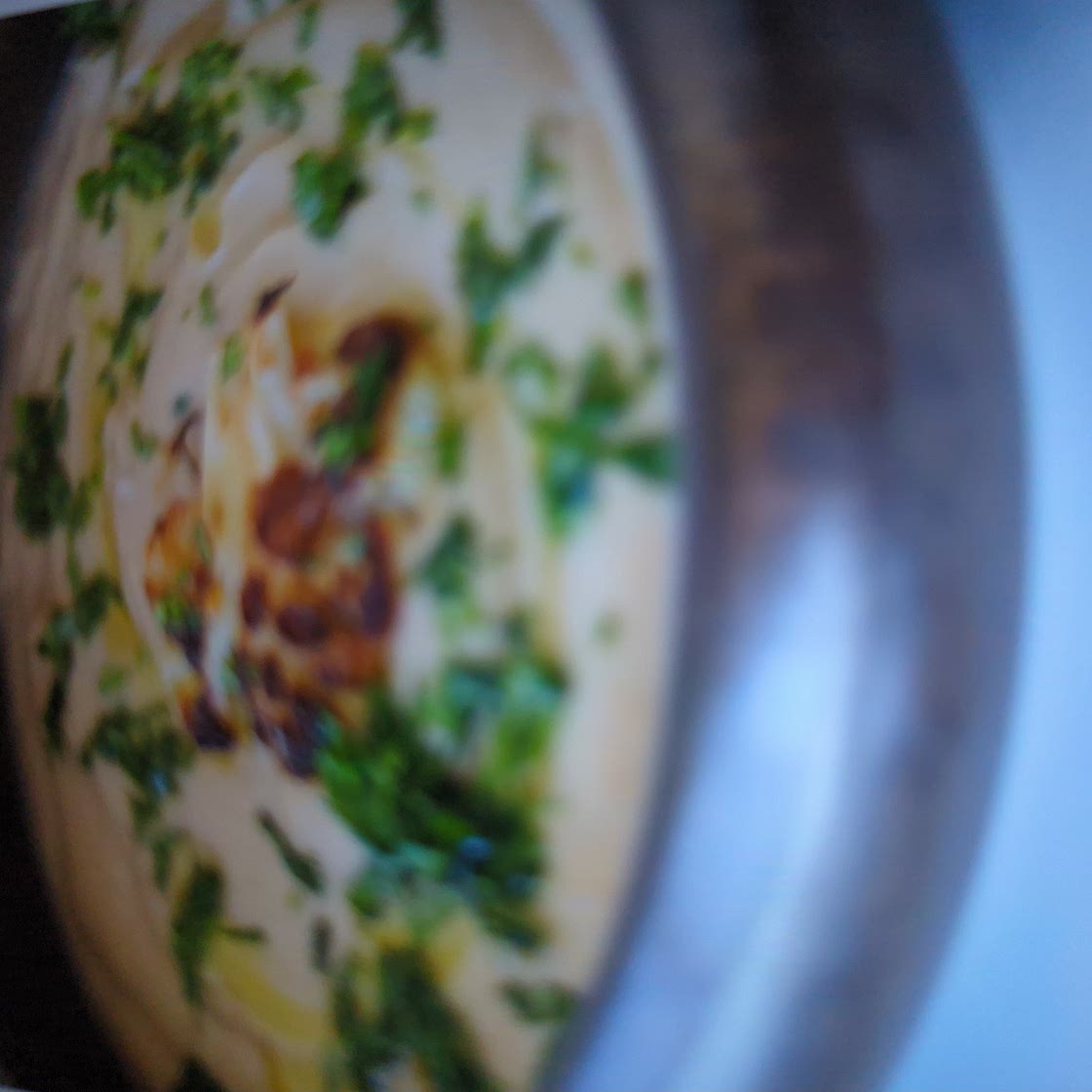 Roasted cauliflower soup