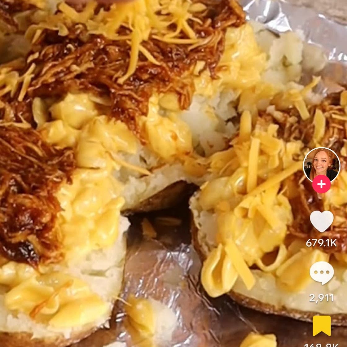 Bbq mac and cheese baked potatoes