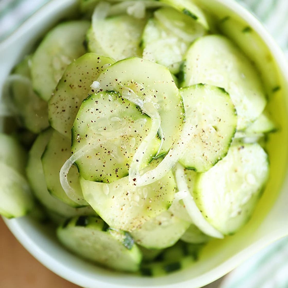 Simple Cucumber and Onion Salad