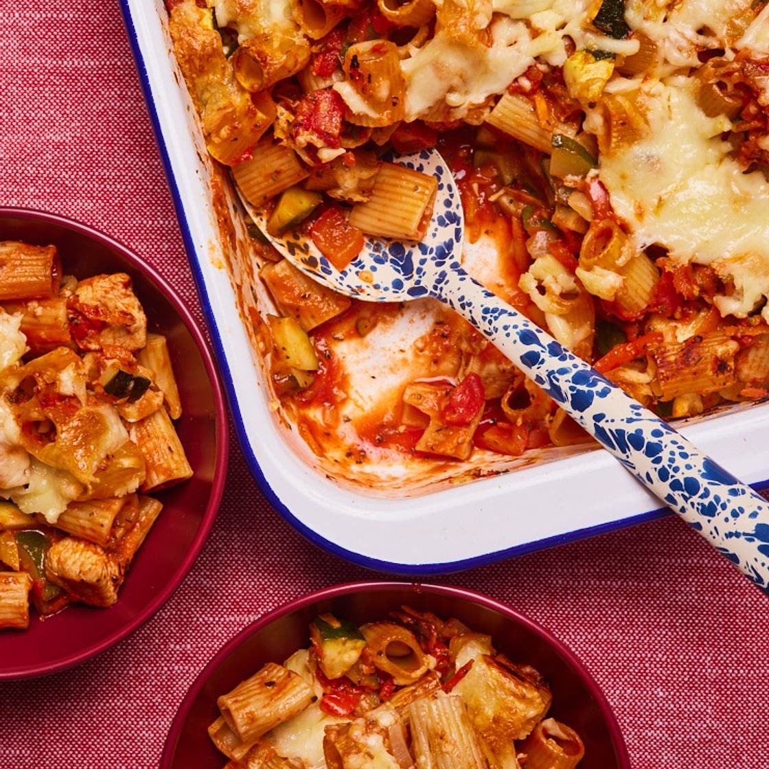 Turkey Ratatouille Pasta Bake | Slimming & Weight Watchers Friendly