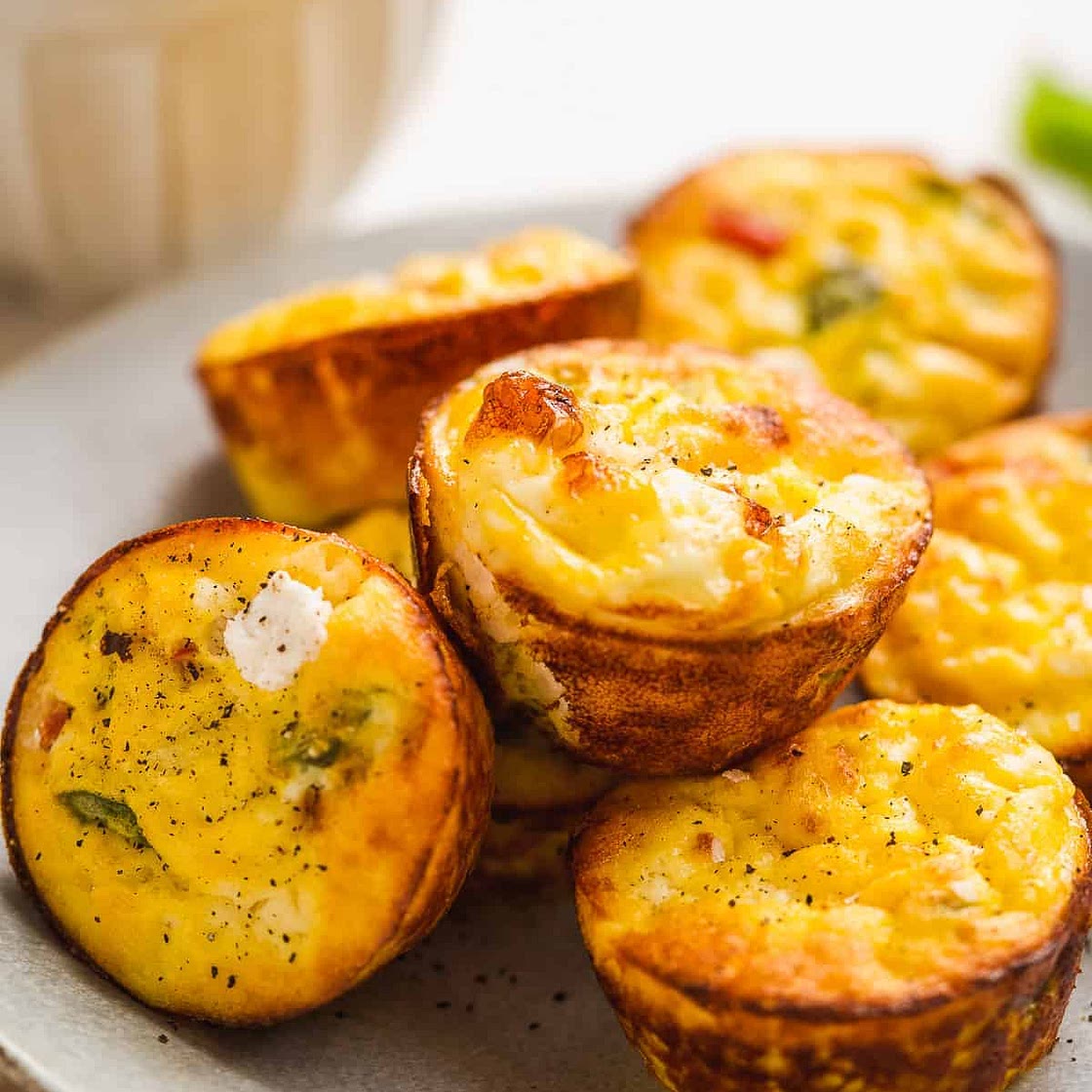 Ricotta Cheese Egg Bites with Peppers and Onion
