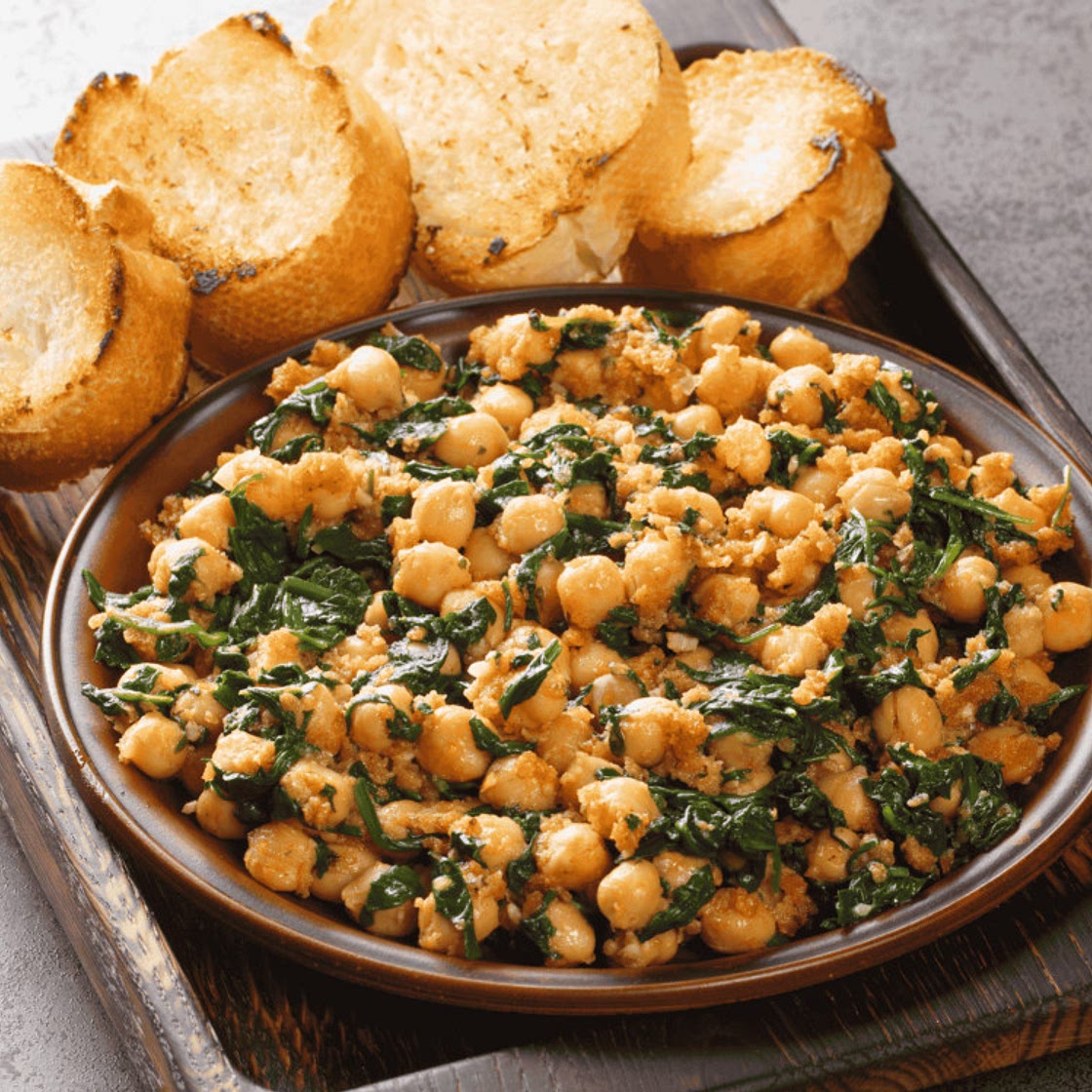 Spanish Spinach with Chickpeas