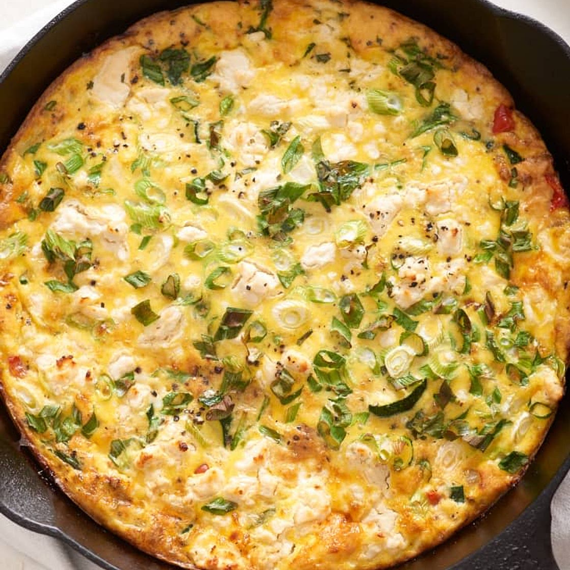 The Easiest Cheese & Veggie Frittata