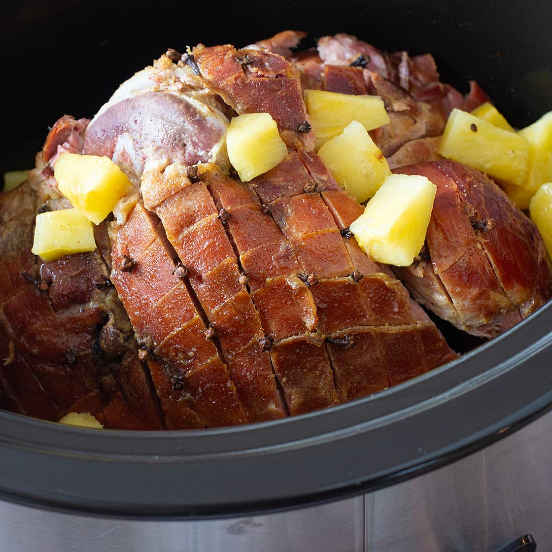 Glazed Slow Cooker Ham Recipe